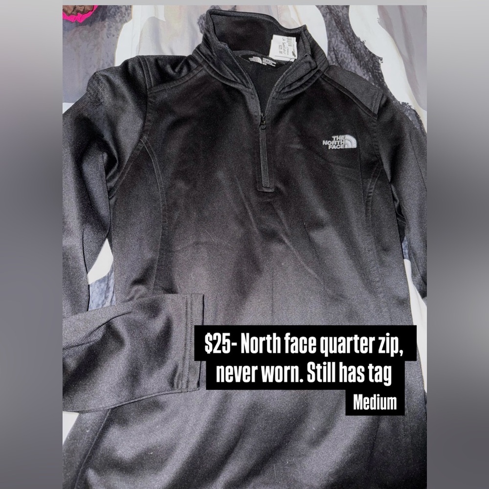 North face, quarter zip